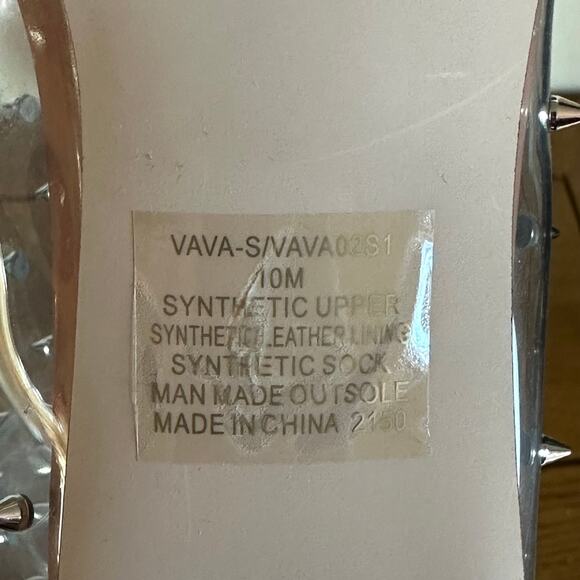 STEVE MADDEN Vava Over The Knee OTK Boots Clear Studded - Picture 11 of 11